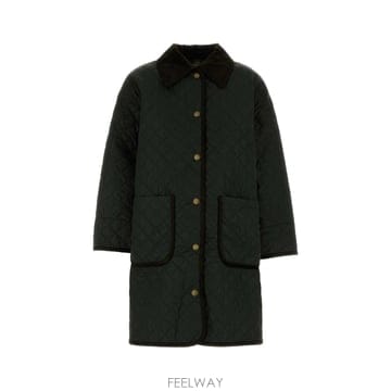 [X45]바버 LQU1921 GN71 여성 자켓 베스트 블레이저 봄버 데님 Bottle green polye