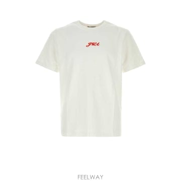 [X45]JW앤더슨 JT0359PG1937 001 남성 티셔츠 민소매 탑 White cotton t shir