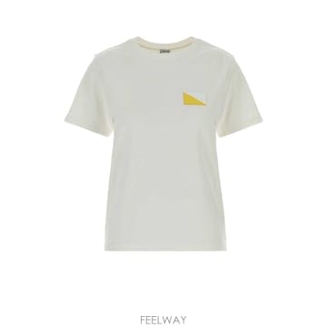 [X45]로에베 S359Y22XB3 WHITE 여성 티셔츠 민소매 탑 나시 White cotton blend