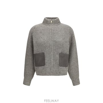 [K68]파비아나필리피 MAD226F437M418 0167 여성 니트 스웨터 가디건 Lurex boucle 
