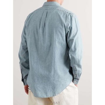 26 F/W 폴로 랄프로렌 슬림핏 워싱 코튼샴브레이 셔츠 710548 B0080066588
