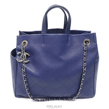 Chanel(샤넬) A94232 네이비 카프스킨 와일드 스티치 CC로고 2WAY (19번대)