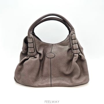 토즈 TODS 그레이 레더 호보백