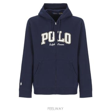 25FW 랄프 로렌   남성 드로스트링 후드 집업 710981151 002 Blue BPG