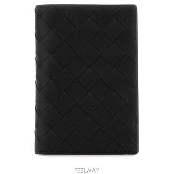26FW 보테가베네타   남성 인트레치아토 패스포트 케이스 749441VCPQ4 8803 Black BPG