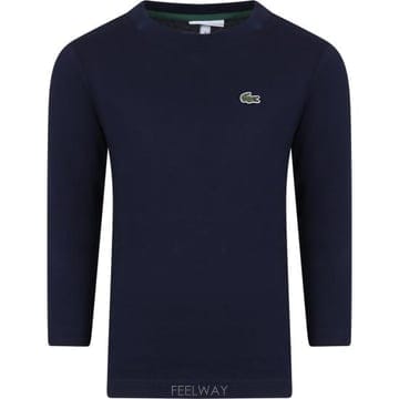 25FW 라코스테   주니어 베이직 긴팔 티셔츠 TJ1123 166 BLUE BPG