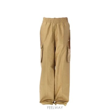 25SS 나이키   여성 미드라이즈 카고 팬츠 HM6976 297 BEIGE BPG