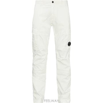 25SS 씨피 컴퍼니   남성 렌즈 와펜 카고 팬츠 18CMPA056A005694G 103 White BPG