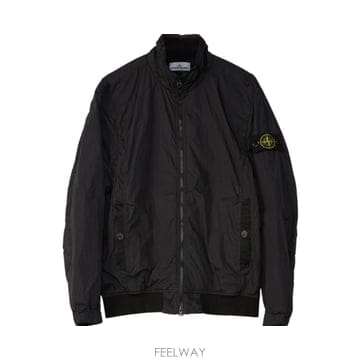 스톤 아일랜드 4100037 크링클랩스 R-NY 윈드 레지스턴트  자켓 블랙 - 25 ss