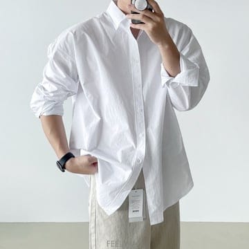 가볍고 편한 코튼100% 베이직 셔츠 9컬러M L