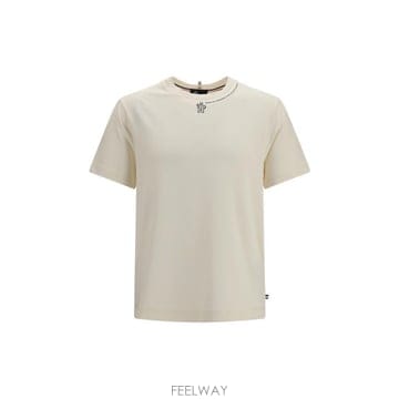 26FW 몽클레어 반팔 티셔츠 L20978C0000489AZ9 041 CREAM