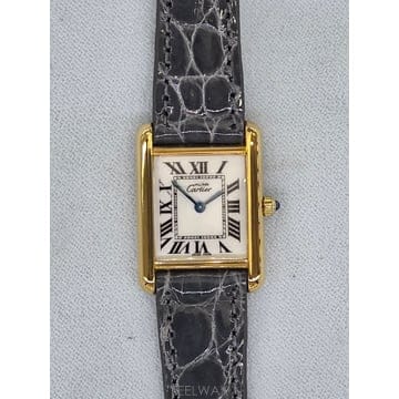 까르띠에 must de cartier 925 여성용 실버 쿼츠 빈티지