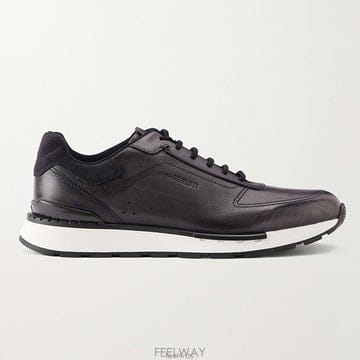 26 FW 벨루티 블랙 Fast Track 패스트 트랙 풀그레인 베네치아 레더 스니커즈