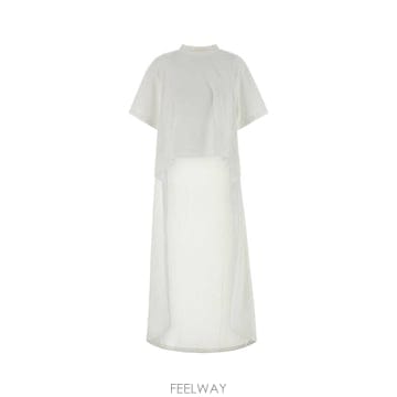 26FW 발렌시아가 반팔 티셔츠 871740TUVC9 2765 White