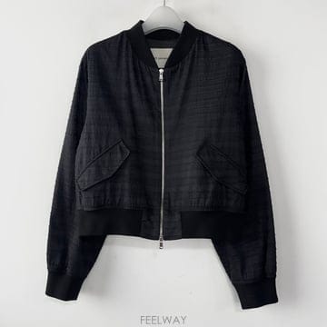 톰그레이하운드 크롭 봄버 자켓