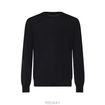 26FW 페이 스웨터 NMMC1532420CQT B999 BLACK