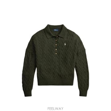 26FW 랄프 로렌 긴팔 티셔츠 211B17767 002 GREEN