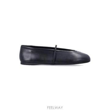 26FW 미우미우 나파 레더 발레리나 플랫 슈즈 5F334E070 F0002 NERO