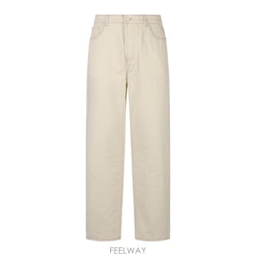 26FW 아미 스트레이트 팬츠 HTR450 DE0134136 BLANC CREME