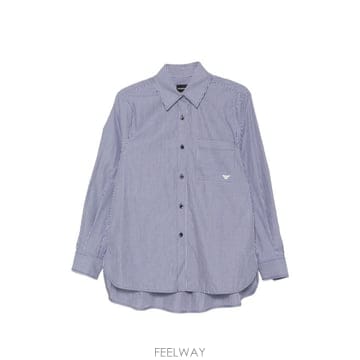 엠포리오 아르마니 스트라이프 코튼 셔츠 EW005533AF29077 B0712322303