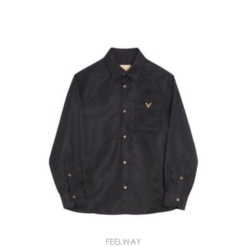 [S] 26FW 발렌티노 브이로고 나일론 셔츠 자켓 VCIO06 BET 0NO