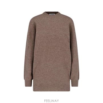 26FW 질샌더 스웨터 J03GP0222 J14883 252 BROWN