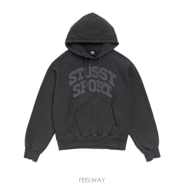 26FW 스투시 후드 티셔츠 1925217 0090 BLACK