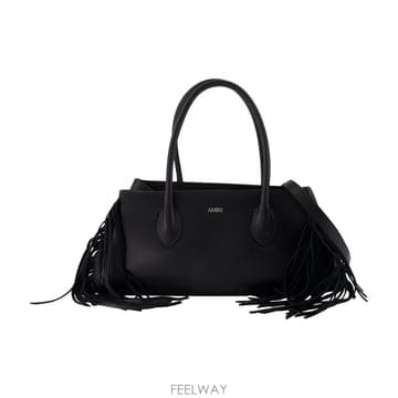 26 F/W 아미리 프린지 허니 40 숄더 백 AMIRI 레더 블랙  B0732290488