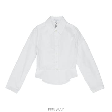 26 F/W 알라이아 BASQUE 셔츠 코튼 포플린 AA9C1029T B0742312815