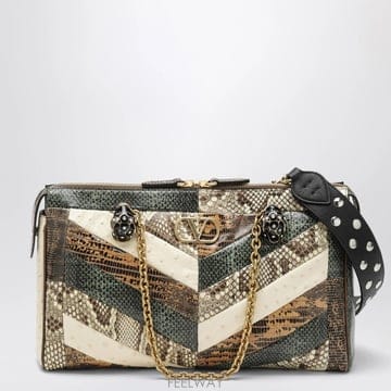 26 F/W 발렌티노 미디엄 PANTHEA 숄더 백 인 엑조틱 레더  B0052320771