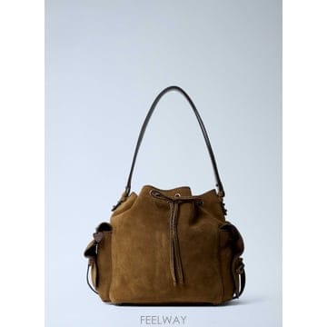 25 F/W 아크네 스튜디오 스웨이드 MULTIPOCKET 버킷 백  B0111793833