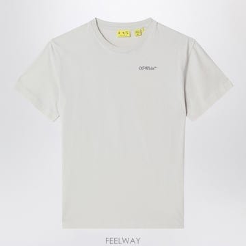 26 S/S 오프화이트 화이트 티셔츠 WITH 로고 프린트 (KIDS B0051950789