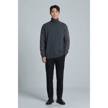 [청라 럭셔리포원]★당일배송★ 루이비통 LV 캐시미어 블렌드 터틀넥 니트 XXL(110)