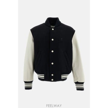 26 F/W 아미 패딩 아미 파리 테디 자켓 WITH 레더 슬리브 H B0032312919