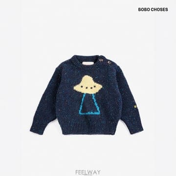 보보쇼즈 26FW Made in Spain 베이비 Pixel Abduction 자카드 점퍼 스웨터 B226AB089