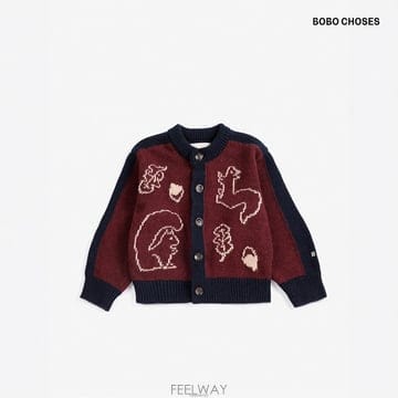 보보쇼즈 26FW Made in Spain 베이비 Forest Scene 가디건 B226AB108