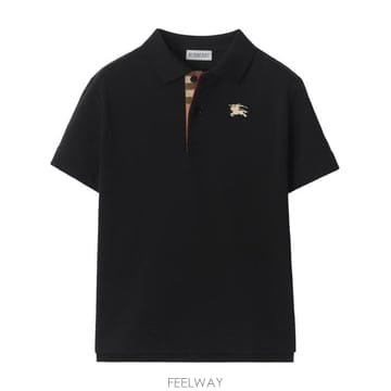 26FW 버버리키즈(8/10) 카라티셔츠 블랙
