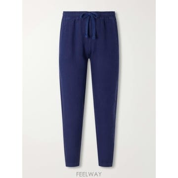 26 FW 페델리 네이비 스트레이트 린넨 드로스트링 팬츠 TP581677007