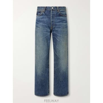 26 FW 비즈빔 Blue 소셜 스컬프처 01 와이드 레그 빈티지 워싱 진 TP581676098