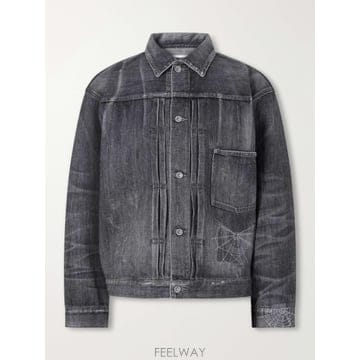 26 FW 네이버후드 그레이 새비지 자수 데님 재킷 TP581676603