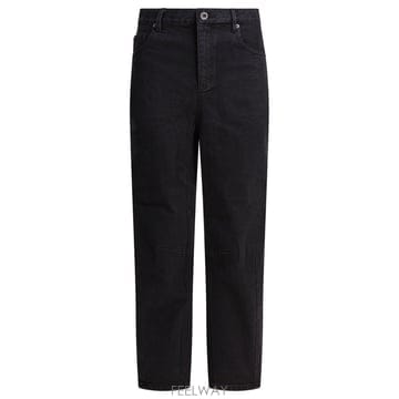 [V90]셀프포트레이트 PF25 827P BBLACK 여성 데님 청바지 진 Wide leg jeans