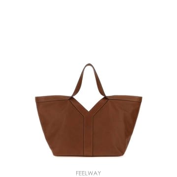 [X45]생로랑 817602AAEC3 6359 여성 토트백 쇼퍼백 탑핸들백 핸드백 Brown leather
