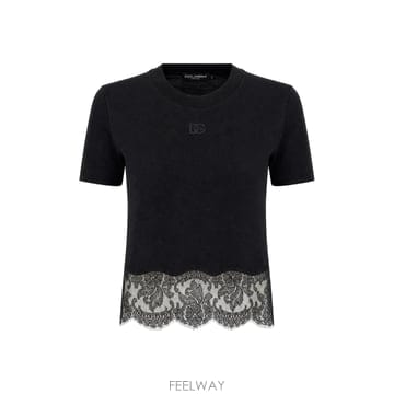 [W63]돌체앤가바나 F8W71ZFU7EQ N0000 여성 티셔츠 상의 탑 T shirt in misto c