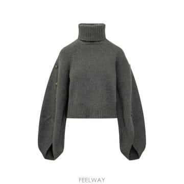 [P13]짐머만 9551TF261GRP 여성 터틀넥니트 하이넥니트 집업니트 스웨터 풀오버 ZIMMERMANN