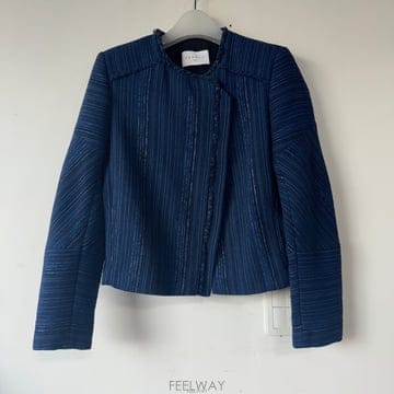 산드로 트위드 크롭 자켓
