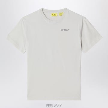 오프화이트 반팔 티셔츠 화이트
