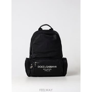 돌체 앤 가바나 로고 백팩 블랙