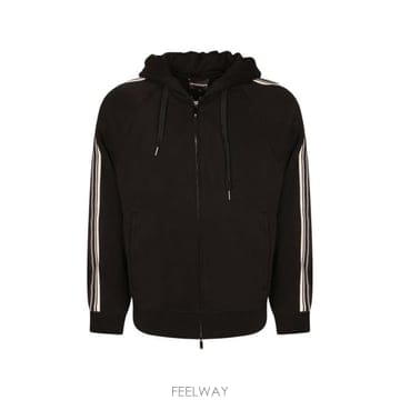 26FW 엠포리오 아르마니 후드 티셔츠 EM006849 AF13713UC001 BLACK