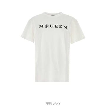 인더샵 Alexander McQUEEN 알렉산더 맥퀸 화이트 반팔 티셔츠