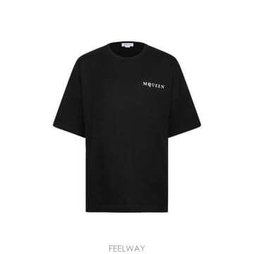인더샵 Alexander McQUEEN 알렉산더 맥퀸 블랙 반팔 티셔츠